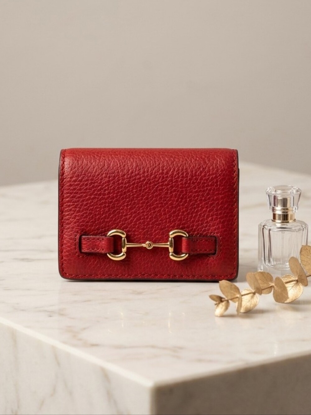 Michael Kors Carson Small Pebbled Leather Wallet NWT